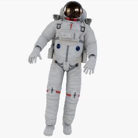 3D Astronaut (Rigged) (Animated) model